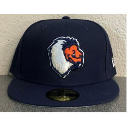 New Era Denver Broncos Fitted White Hat Cap Shiny Logo Bill Mens Size 7 New